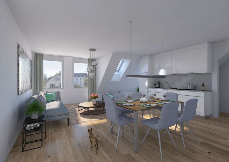 Neubau, Oberwiesenstrasse in Zürich Apartmentwohnungen