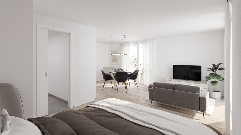 Neubau 32 Wohnungen in Geroldswil altersgerecht mit Fitnessräumen und Concierge