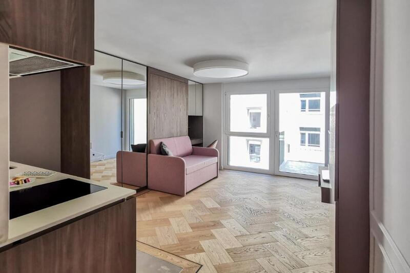 Badenerstrasse 250 Innenausbau 1-Zimmer Apartment mit Klappbett