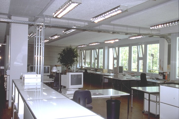 Agentur Interbrand Innenausbau Büroräume, Umwandlung zu Worspace